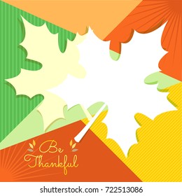 Happy thanksgiving day celebration background and border template