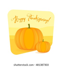 Happy Thanksgiving Day celebrations with pumpkins.