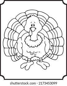 Happy Thanksgiving Day Coloring Pages for Kids