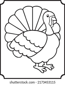 Happy Thanksgiving Day Coloring Pages for Kids