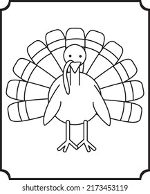 Happy Thanksgiving Day Coloring Pages for Kids