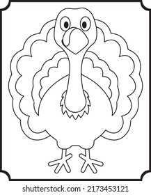 Happy Thanksgiving Day Coloring Pages for Kids