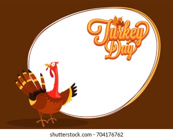 Happy Thanksgiving Day concept with turkey.