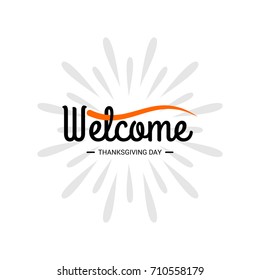 Happy Thanksgiving Day. Thanksgiving Day Creative and Beautiful Typography in different colors for commercial use on White Background
