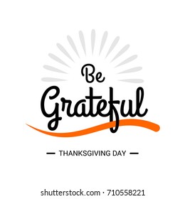 Happy Thanksgiving Day. Thanksgiving Day Creative and Beautiful Typography in different colors for commercial use on White Background