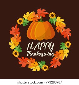 Happy thanksgiving day design