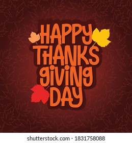 Happy THanksgiving day greeting card