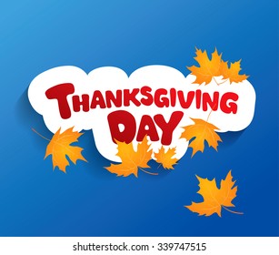 Happy Thanksgiving day! Greeting card