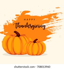 Happy Thanksgiving Day Greeting Card design. 