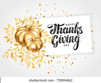 Happy thanksgiving day greeting card
