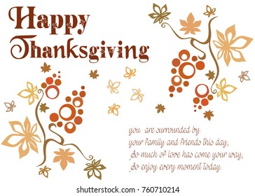 Happy Thanksgiving 5x7 Greeting Card