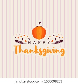 Happy thanksgiving day illustration vector