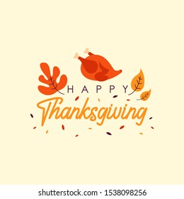Happy thanksgiving day illustration vector