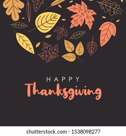 Happy thanksgiving day illustration vector