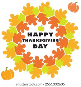 Happy Thanksgiving Day logo vector template