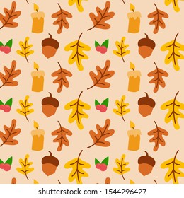 Happy Thanksgiving Day Pattern Design Vector