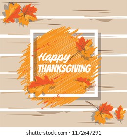 Happy Thanksgiving Day Sign and Background Design Eps.10
