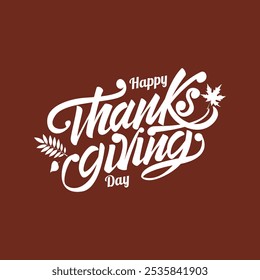 Happy Thanksgiving Day Vorlage Hintergrund. Happy Thanksgiving Day, Template Banner, Poster, Flyer, Grußkarte, Web-Design, Print-Design. Vektorgrafik