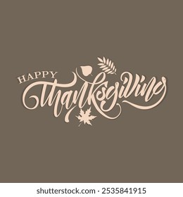 Happy Thanksgiving Day Vorlage Hintergrund. Happy Thanksgiving Day, Template Banner, Poster, Flyer, Grußkarte, Web-Design, Print-Design. Vektorgrafik