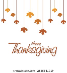 Happy Thanksgiving Day template background. Happy Thanksgiving Day, Template banner, poster, flyer, greeting card, web design, print design. Vector illustration