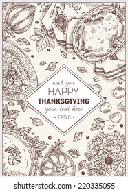 Happy Thanksgiving Day Template Card