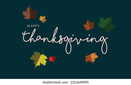 happy thanksgiving day text background