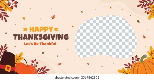 Happy Thanksgiving Day. thanks giving celebration. Happy Thanksgiving background. November 23. Cartoon Vector Illustration for Poster, Banner, Greeting Card, Flyer, Invitation Card, Cover, Template.