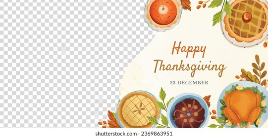 Happy Thanksgiving Day. thanks giving celebration. Happy Thanksgiving background. November 23. Cartoon Vector Illustration for Poster, Banner, Greeting Card, Flyer, Invitation Card, Cover, Template.