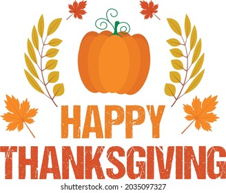 Happy Thanksgiving Day Tshirt design template 