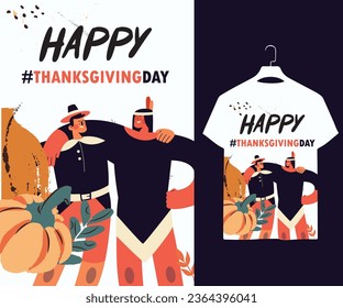 Happy Thanksgiving Day T-Shirt design vector template  t shirts design. Best Thanksgiving Day Tee Shirts Design, Perfect for print item poster, banner, card, mug, pod