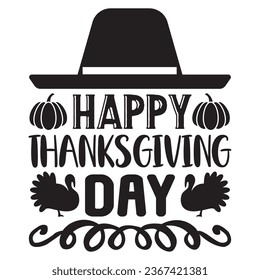 Happy Thanksgiving Day t-shirt design vector file