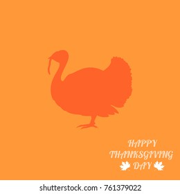 Happy Thanksgiving Day. Used for banners, greeting cards, backgrounds, gifts, etc. Vector illustration eps 10