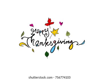 Happy Thanksgiving Day - vector