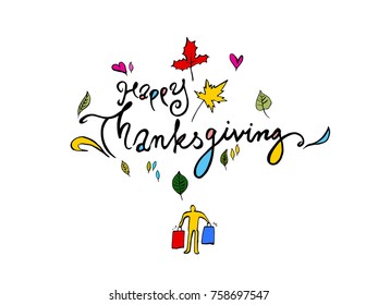 Happy Thanksgiving Day - vector