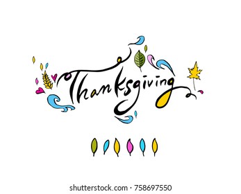 Happy Thanksgiving Day - vector
