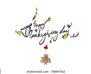 Happy Thanksgiving Day - vector