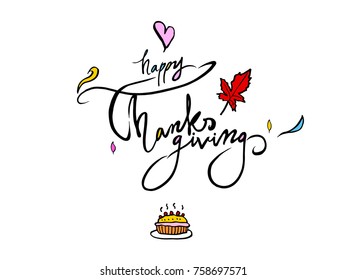 Happy Thanksgiving Day - vector