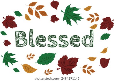 Fondo del Vector del día de acción de gracias feliz con las hojas del otoño, decoración del Anuncio