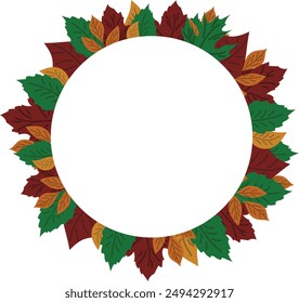 Happy thanksgiving day vector background with autumn leaves, banner decoration	