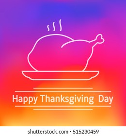 Happy Thanksgiving Day Vector Background