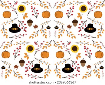 Happy thanksgiving day. Vector banner, greeting card with text Happy thanksgiving day