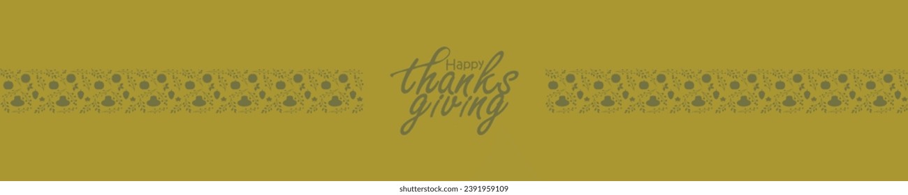 Happy thanksgiving day. Vector banner, greeting card with text Happy thanksgiving day