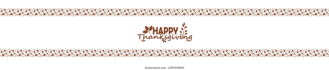 Happy thanksgiving day. Vector banner, greeting card with text Happy thanksgiving day