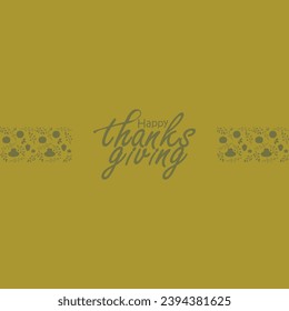 Happy thanksgiving day. Vector banner, greeting card with text Happy thanksgiving day