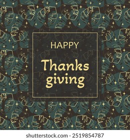 Happy Thanksgiving Day vector design. Typography design for greeting card
