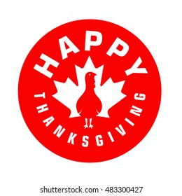 Happy thanksgiving day vector icon for web and mobile