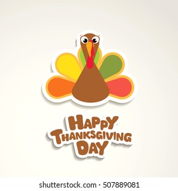 Happy Thanksgiving day! Vector illustration