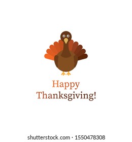 Happy Thanksgiving Day vector on a white background