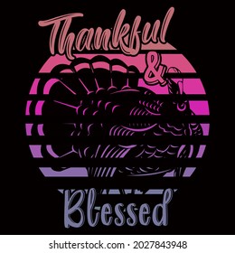 Happy Thanksgiving Day vector  t-shirt design that are perfect for coffee mug, poster, cards, pillow cover, sticker, Canvas design, and Musk design.