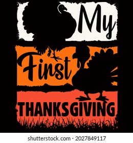 Happy Thanksgiving Day vector  t-shirt design that are perfect for coffee mug, poster, cards, pillow cover, sticker, Canvas design, and Musk design.